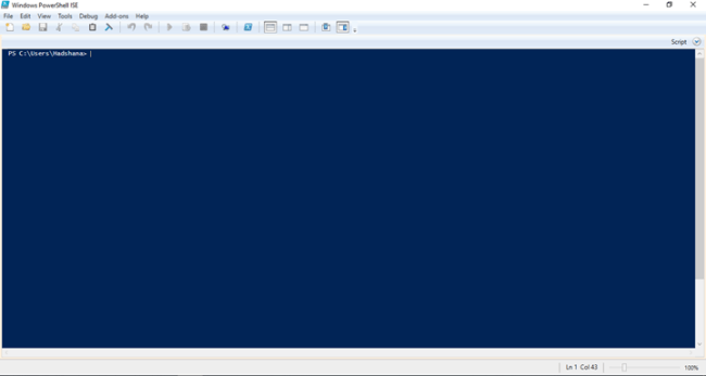 Windows PowerShell ISE